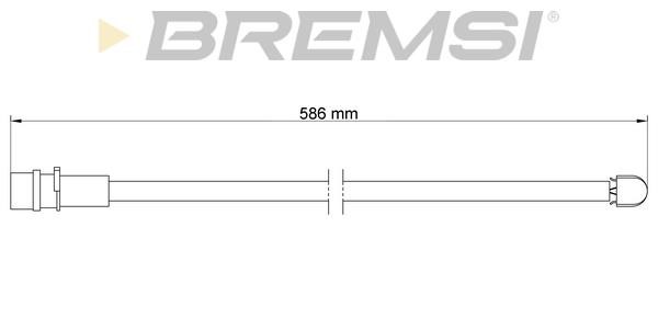Bremsi WI0538 Датчик износа тормозных колодок WI0538: Отличная цена - Купить в Польше на 2407.PL!