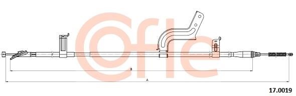 Cofle 92.17.0019 Seilzug, feststellbremse 92170019: Kaufen Sie zu einem guten Preis in Polen bei 2407.PL!