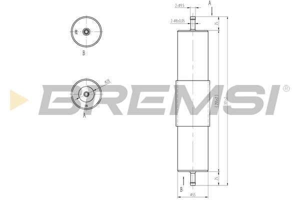 Bremsi FE1318 Топливный фильтр FE1318: Отличная цена - Купить в Польше на 2407.PL!