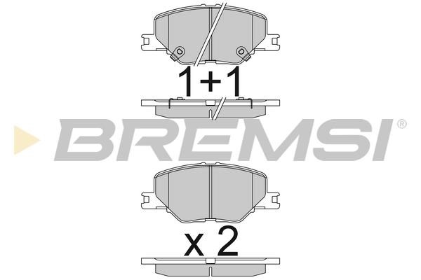 Bremsi BP3835 Тормозные колодки дисковые, комплект BP3835: Отличная цена - Купить в Польше на 2407.PL!