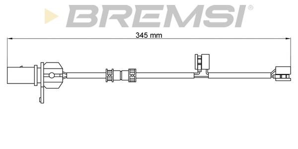 Bremsi WI0776 Warning contact, brake pad wear WI0776: Buy near me in Poland at 2407.PL - Good price!