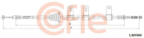 Cofle 1.MT004 Cable Pull, parking brake 1MT004: Buy near me in Poland at 2407.PL - Good price!