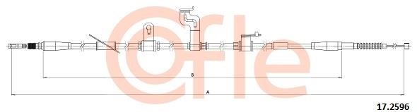Cofle 92.17.2596 Трос гальма стоянки 92172596: Приваблива ціна - Купити у Польщі на 2407.PL!