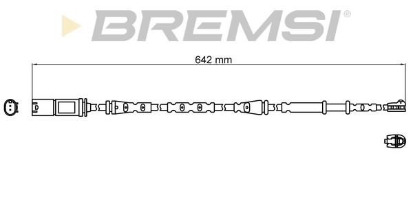 Bremsi WI0816 Warning contact, brake pad wear WI0816: Buy near me in Poland at 2407.PL - Good price!
