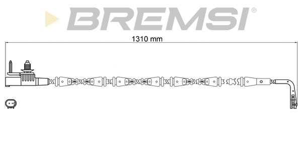 Bremsi WI0985 Warning contact, brake pad wear WI0985: Buy near me in Poland at 2407.PL - Good price!