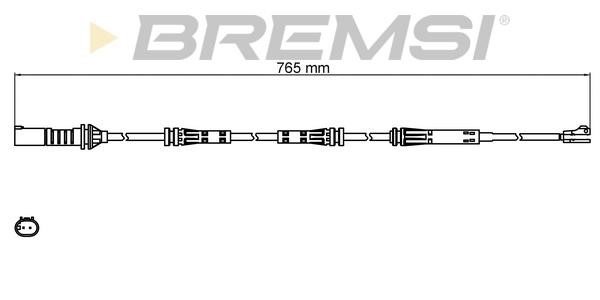 Bremsi WI0813 Warning contact, brake pad wear WI0813: Buy near me in Poland at 2407.PL - Good price!