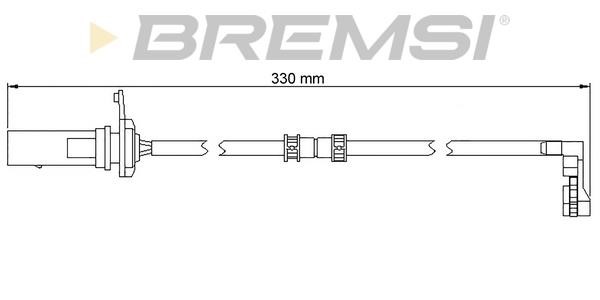 Bremsi WI0953 Датчик износа тормозных колодок WI0953: Отличная цена - Купить в Польше на 2407.PL!