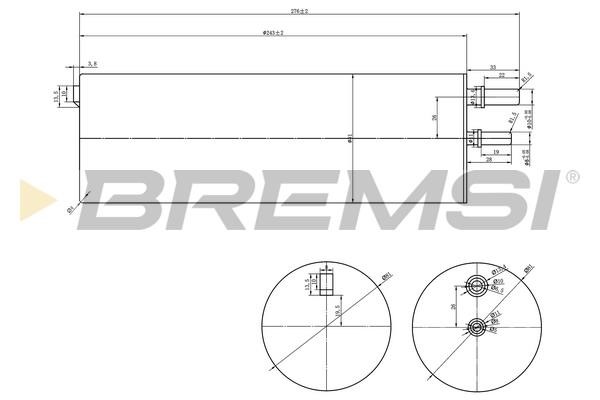 Bremsi FE0821 Fuel filter FE0821: Buy near me in Poland at 2407.PL - Good price!