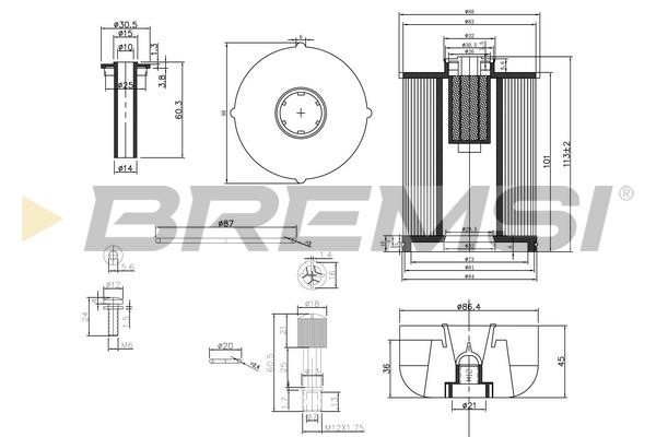 Bremsi FE0337 Топливный фильтр FE0337: Отличная цена - Купить в Польше на 2407.PL!