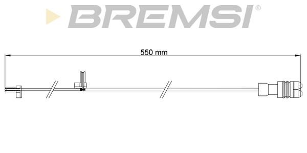 Bremsi WI0707 Warning contact, brake pad wear WI0707: Buy near me in Poland at 2407.PL - Good price!