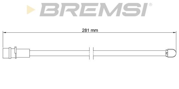 Bremsi WI0539 Датчик износа тормозных колодок WI0539: Отличная цена - Купить в Польше на 2407.PL!