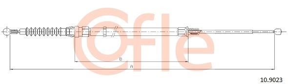 Cofle 92.10.9023 Cable Pull, parking brake 92109023: Buy near me in Poland at 2407.PL - Good price!