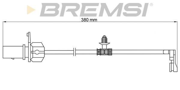 Bremsi WI0913 Warning contact, brake pad wear WI0913: Buy near me in Poland at 2407.PL - Good price!