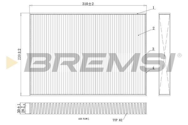 Bremsi FC0410 Filter, Innenraumluft FC0410: Kaufen Sie zu einem guten Preis in Polen bei 2407.PL!