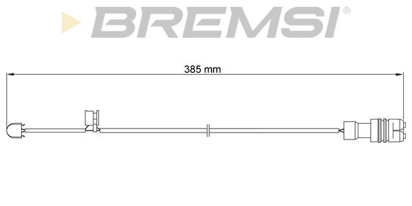 Bremsi WI0556 Датчик зносу гальмівних колодок WI0556: Приваблива ціна - Купити у Польщі на 2407.PL!