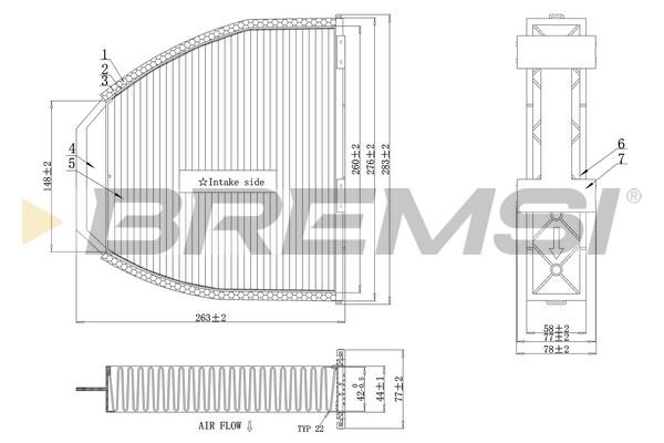 Bremsi FC0083A Filter, Innenraumluft FC0083A: Kaufen Sie zu einem guten Preis in Polen bei 2407.PL!