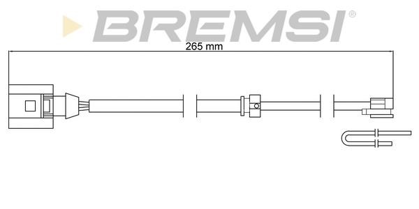 Bremsi WI0927 Датчик износа тормозных колодок WI0927: Отличная цена - Купить в Польше на 2407.PL!