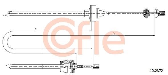 Cofle 92.10.2372 Cable Pull, clutch control 92102372: Buy near me in Poland at 2407.PL - Good price!