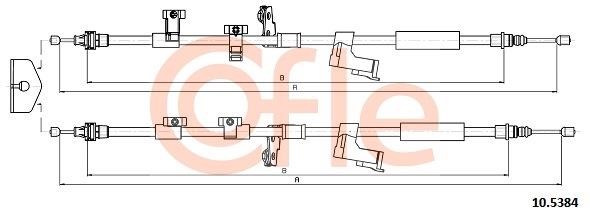 Cofle 92.10.5384 Cable Pull, parking brake 92105384: Buy near me in Poland at 2407.PL - Good price!