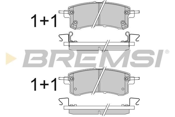 Bremsi BP3823 Brake Pad Set, disc brake BP3823: Buy near me in Poland at 2407.PL - Good price!