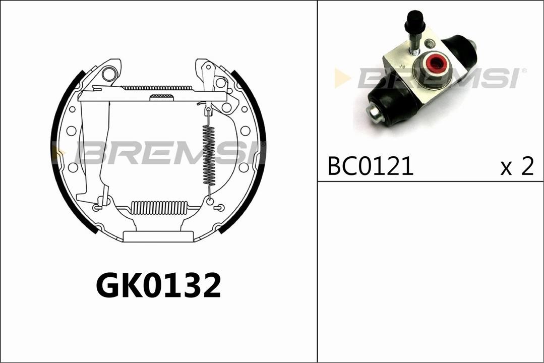 Bremsi GK0132 Колодки тормозные барабанные, комплект GK0132: Отличная цена - Купить в Польше на 2407.PL!