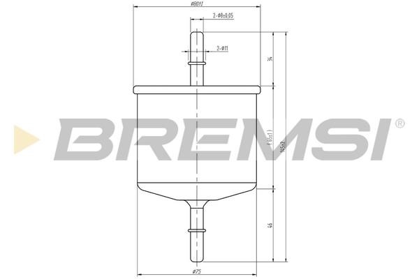 Bremsi FE1887 Fuel filter FE1887: Buy near me in Poland at 2407.PL - Good price!