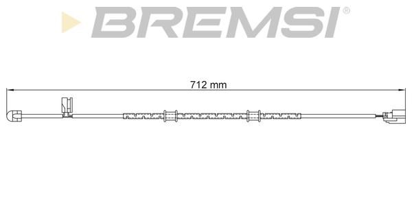 Bremsi WI0961 Warning contact, brake pad wear WI0961: Buy near me in Poland at 2407.PL - Good price!