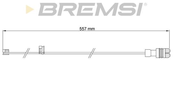 Bremsi WI0661 Warning contact, brake pad wear WI0661: Buy near me in Poland at 2407.PL - Good price!