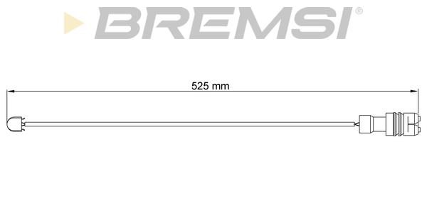 Bremsi WI0561 Warning contact, brake pad wear WI0561: Buy near me in Poland at 2407.PL - Good price!