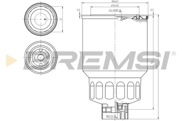 Bremsi FE0838 Fuel filter FE0838: Buy near me in Poland at 2407.PL - Good price!
