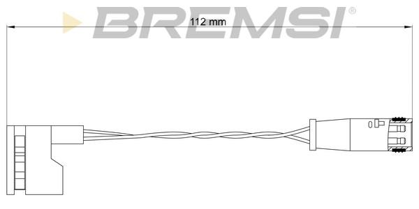 Bremsi WI0748 Warning contact, brake pad wear WI0748: Buy near me in Poland at 2407.PL - Good price!