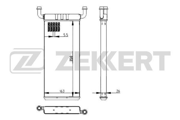 Zekkert MK-5118 Теплообменник, отопление салона MK5118: Купить в Польше - Отличная цена на 2407.PL!