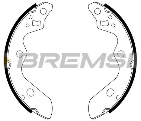 Bremsi GF1112 Колодки тормозные барабанные, комплект GF1112: Отличная цена - Купить в Польше на 2407.PL!