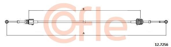 Cofle 92.12.7256 Трос, механическая коробка передач 92127256: Купить в Польше - Отличная цена на 2407.PL!