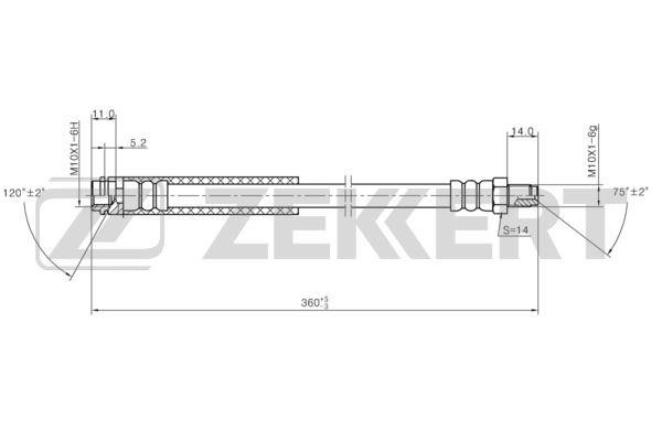 Zekkert BS-9431 Przewód hamulcowy elastyczny BS9431: Dobra cena w Polsce na 2407.PL - Kup Teraz!