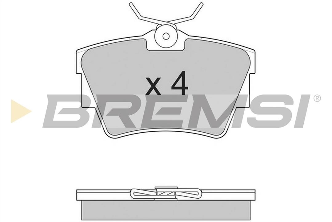 Bremsi BP2866TR Brake Pad Set, disc brake BP2866TR: Buy near me in Poland at 2407.PL - Good price!