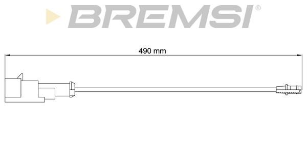 Bremsi WI0792 Датчик износа тормозных колодок WI0792: Отличная цена - Купить в Польше на 2407.PL!