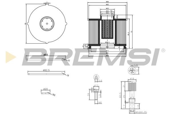 Bremsi FE0040 Топливный фильтр FE0040: Отличная цена - Купить в Польше на 2407.PL!
