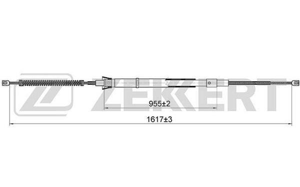 Zekkert BZ-1043 Cable, parking brake BZ1043: Buy near me in Poland at 2407.PL - Good price!