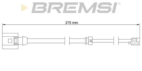 Bremsi WI0766 Warning contact, brake pad wear WI0766: Buy near me in Poland at 2407.PL - Good price!