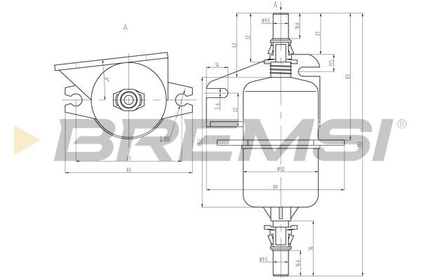 Bremsi FE0842 Fuel filter FE0842: Buy near me in Poland at 2407.PL - Good price!