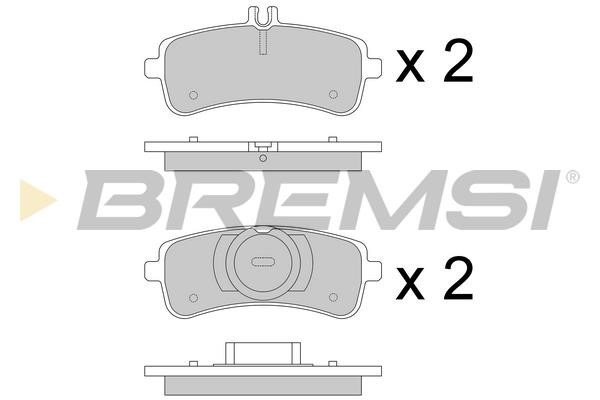 Bremsi BP3774 Brake Pad Set, disc brake BP3774: Buy near me in Poland at 2407.PL - Good price!