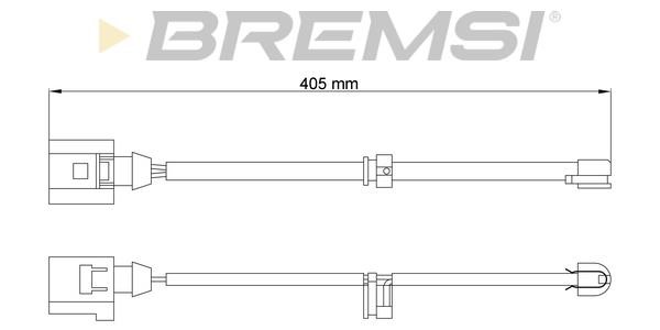 Bremsi WI0742 Warning contact, brake pad wear WI0742: Buy near me in Poland at 2407.PL - Good price!
