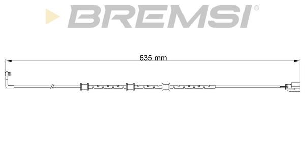 Bremsi WI0757 Warning contact, brake pad wear WI0757: Buy near me in Poland at 2407.PL - Good price!