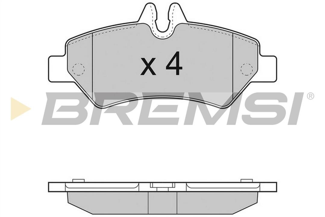 Bremsi BP3293TR Brake Pad Set, disc brake BP3293TR: Buy near me in Poland at 2407.PL - Good price!