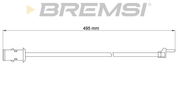 Bremsi WI0904 Warning contact, brake pad wear WI0904: Buy near me in Poland at 2407.PL - Good price!