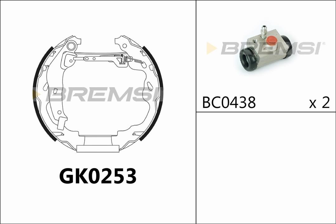 Bremsi GK0253 Bremsbackensatz GK0253: Kaufen Sie zu einem guten Preis in Polen bei 2407.PL!