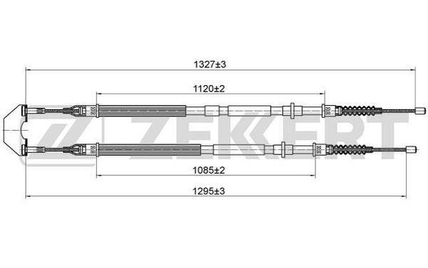Zekkert BZ-1175 Cable, parking brake BZ1175: Buy near me in Poland at 2407.PL - Good price!