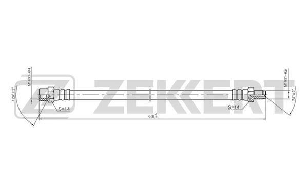 Zekkert BS-9017 Przewód hamulcowy elastyczny BS9017: Dobra cena w Polsce na 2407.PL - Kup Teraz!