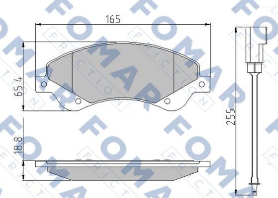 Fomar friction FO 925181 Brake Pad Set, disc brake FO925181: Buy near me at 2407.PL in Poland at an Affordable price!